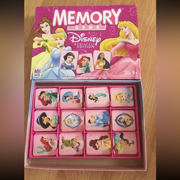 RETIRED MB Disney princesses matching game COMPLETE - Picture 1 of 2